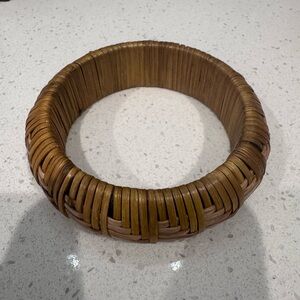 Brown Woven Bangle Bracelet